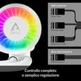 thumbnail image 3 of ARCTIC COOLING Liquid Freezer III - 360 A-RGB (White): All-in-One CPU Water Cooler with 360mm radiator and 3x P12 PWM PST A-RGB fan, compatible Intel LGA1700, 1851 and AMD AM4, AM5 - White color, 3 of 6