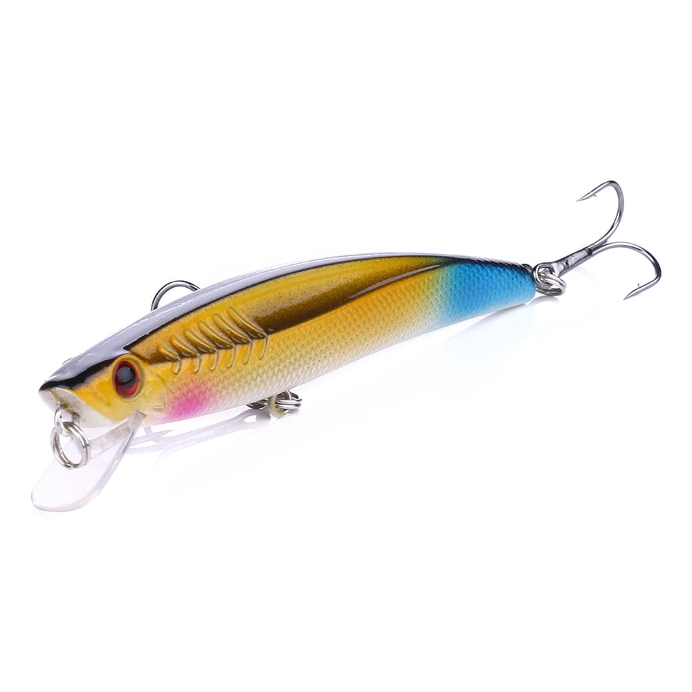 HENGJIA Minnow Bass Fishing Lures, Jerkbait Lure Set Large Hard Baits Deep Diving Crankbait for Catfish Walleye Trout Fishing Bait 8Pcs/kit