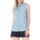 thumbnail image 5 of CAMISA SIN MANGAS DE CUELLO PUNTA PARA MUJERES INSPIRAR CHIC XL AZUL CIELO, 5 of 7