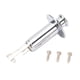 thumbnail image 1 of 6.35mm Guitar Output Jack Socket Metal Construction Endpin Pickup Jack Socket for Acoustic Electric Guitars Chrome, 1 of 4