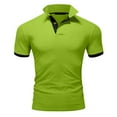 thumbnail image 5 of Ierhent Polo Shirt Men Men's Regular-Fit Quick-Dry Golf Polo Shirt(Green,8XL), 5 of 5