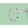 thumbnail image 2 of Womens Heart Ring With Diamond Accent 925 Sterling Silver Micro Inlay Design Elegant Jewelry For Daily Wear Today, 2 of 5
