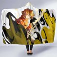 thumbnail image 1 of Zenitsu - Demon Slayer Hooded Blanket Anime Style Ts04, 1 of 5