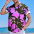 thumbnail image 5 of Afuyipoi Men's Printed Button-Up Shirt,Short Sleeve Loose Classic Relaxed Fit Shirts Red 5XL, 5 of 5
