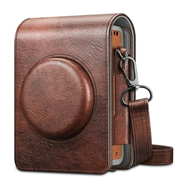 FINTIE Case for Fujifilm Instax Mini EVO Camera, Premium Vegan Leather Protective Bag Cover with Removable Adjustable Strap