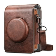 FINTIE Case for Fujifilm Instax Mini EVO Camera, Premium Vegan Leather Protective Bag Cover with Removable Adjustable Strap