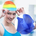 thumbnail image 4 of Silicone Swim Caps Swimming Hat Silicone Swimming Caps for Long & Short Hair, 4 of 14