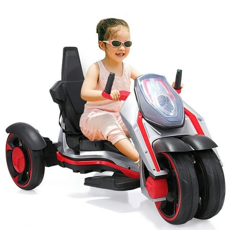 Mini Kart Car Top Knobs Electric Ride On Toys For Boys & Girls, Kids Go Kart Pedal Car With Headlights, MP3, Music ()