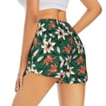 thumbnail image 3 of Fotbe Lilies Flowers Womens High Waist Running Shorts Athletic Workout Quick Dry Shorts for Women with Pockets Gym Yoga Summer Shorts-Medium, 3 of 9