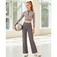 thumbnail image 7 of G4Free EverGoing Girls Wide Leg Pants High Waisted Soft Stretchy Sweatpants with Pockets 6-12 Years School Sport, 7 of 7