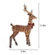 thumbnail image 3 of Adornos navideños, ciervos navideños iluminados, ciervos brillantes con tiras de luces para decoración de patios al aire libre, ciervos navideños artificiales preiluminados con luces LED decorativas., 3 of 6