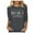 04 Grey, variant on Womens Casual Campus Letter Print T-Shirt Spring Summer 3/4 Sleeve Crewneck Soft Pullover Tunic Top Army Green