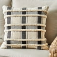 thumbnail image 6 of Better Homes & Gardens Harvest Orange/Black Reversible Plaid Outdoor Pillow, 20" x 20", 6 of 7