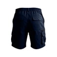 thumbnail image 4 of Homeyce Men's Stretch Cargo Shorts with Multi-Pocket Elastic Waistband Shorts Pants Drawstring Ripstop Straight Leg Cargo Shorts Outdoor Casual Workout Lightweight Pants,Black L, 4 of 5