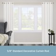 thumbnail image 2 of Kenney® Newbury 5/8" Standard Decorative Window Curtain Rod, 90-130", Brushed Brass, 2 of 5