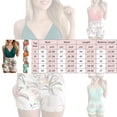 thumbnail image 3 of Ketyyh-chn99 Ensembles Courts pour Femmes Shorts de Gym pour Femmes Mode Décontractée Été Imprimé Manches Courtes Col Rond Haut Ensemble de Shorts Orange, TG, 3 of 4