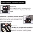 thumbnail image 2 of Bolsa de Maquillaje de Viaje Estuche Organizador - Bolsa de Cosméticos Impermeable Portátil con Hombro Ajustable y Divisor Ajustable para Pinceles y Herramientas de Belleza, 2 of 4