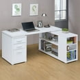 thumbnail image 2 of Yvette 60-inch 3-drawer L-Shape Computer Desk White, 2 of 11