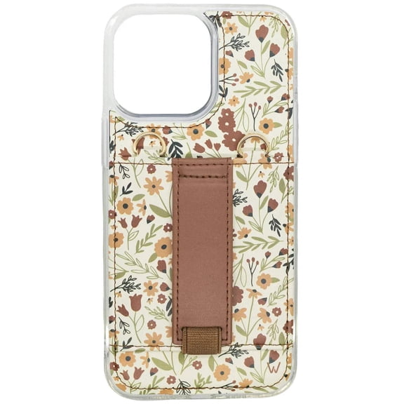 Walli Cases iPhone 12 Pro Max Purse Phone Case with Wallet and Finger Strap - Harvest Fields