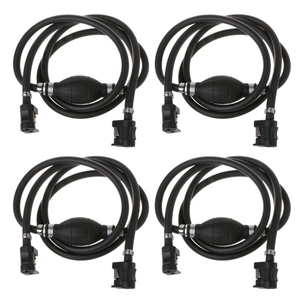 4X Manguera de Linea de Combustible Kit de Conectores del Tanque de Gasolina del Motor del Barco de Fuera de Borda