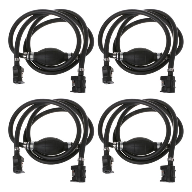 4X Manguera de Linea de Combustible Kit de Conectores del Tanque de Gasolina del Motor del Barco de Fuera de Borda
