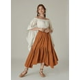 thumbnail image 5 of Maxi Skirts for Women High Waist Renaissance Skirt Long Skirt with Pockets, 5 of 5