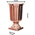 thumbnail image 2 of Decorative Plastic Flower Vase for Party or Home Decor (Rose Metallic), 2 of 4