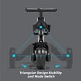 thumbnail image 3 of XJD 5 in 1 Toddler Bike for 1-4 Years Old Boy Girl Tricycles for Toddlers Kids Trikes for Balance Training Baby Bike Infant Trike, 3 of 9