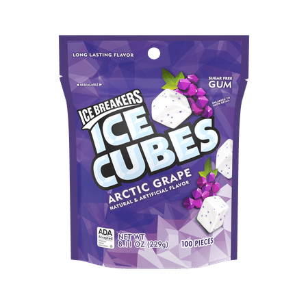 Cbi Breaker - Ice Breakers, Ice Cubes, Arctic Grape Gum, 8.11 Oz
