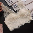 thumbnail image 5 of hotojiny Women's Bra Cute Lace Bralette Padded Underwire Everyday Bra Wide Strap Full Coverage Comfortable Bra, 5 of 7