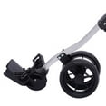3 Wheel Foldable Golf Push Cart Swivel Front Wheel Black Cup/Umbrella