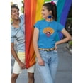 thumbnail image 2 of Proud Ally Racoon T-Shirt Women -Smartprints Designs, Female x-Large, 2 of 4