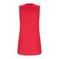 thumbnail image 6 of Weikingp Womens Loose Tank Tops Tank Tops For Women 2024 Sleeveless Tops For Women Long Tank Tops For Women Summer Tops For Teens Trendy Red 4XL, 6 of 9