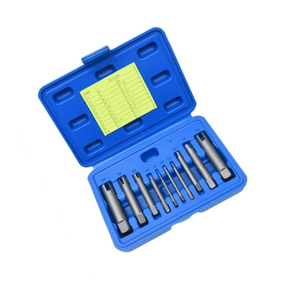 10 Pcs screw extractor kits damaged screws extractor tool drill bit Broken Bolt Extractor