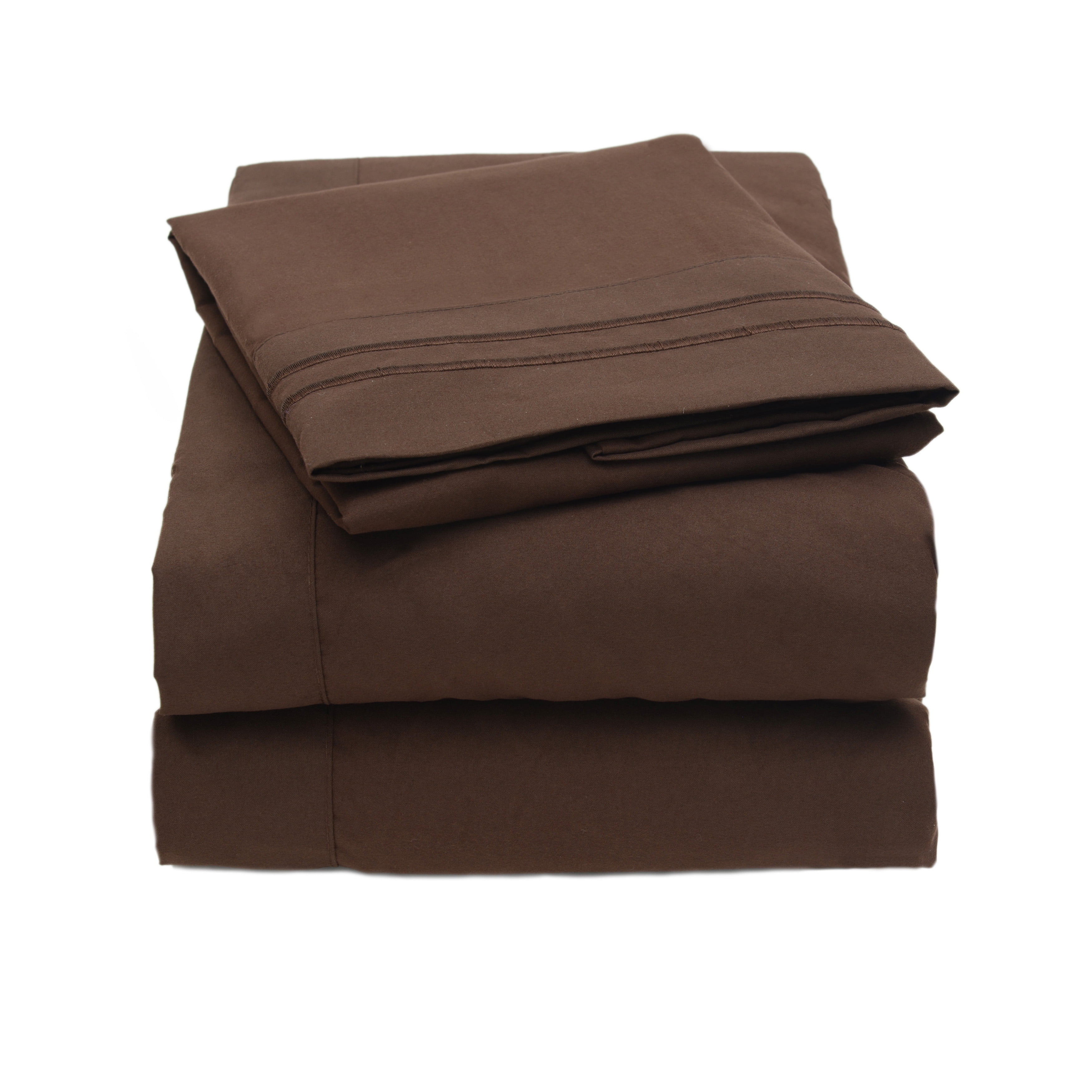 Super Soft 1800 Thread Count Contemporary Microfiber Bedroom Solid Bed
