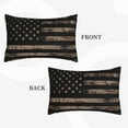 thumbnail image 4 of Balery American Flag With Desert Camouflage Pillow Covers,Bed Pilowcases,Reversible Plush Throw Pillow Covers End Pillow Encasement,Pillow Case - 20"X30", 4 of 9