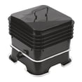 thumbnail image 3 of Black 5 Tray Worm Composter 50L Capacity Indoor Outdoor Worm Compost Bin for Food Waste Recycling, 3 of 9