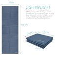 thumbnail image 4 of Navaris Foldable Yoga Mat for Travel - 1/8 inch (4mm) Thick Exercise Mat for Yoga, Pilates, Workout, Gym, Fitness - Non-Slip Folding Thin Portable Mat, 4 of 7