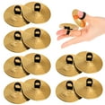 thumbnail image 1 of MasteelfCA 10pcs Copper Finger Cymbals Small Finger Cymbals Belly Dancing Mini Cymbals Musical Instrument, 1 of 8