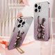 thumbnail image 2 of For iPhone 16 Pro Max Case Electroplating Glitter Rabbit PC+TPU Phone Cover with Kickstand - Black, 2 of 5