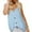 Light Blue, variant on Women Going Out Summer Tank Tops Backless Solid Color Sling Vest Jacquard Suspenders Undershirt,White,M