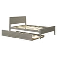 thumbnail image 3 of Max & Lily Full Size Bed Frame with Trundle, Classic Solid Wood Platform Bed for Kids, 3 of 10