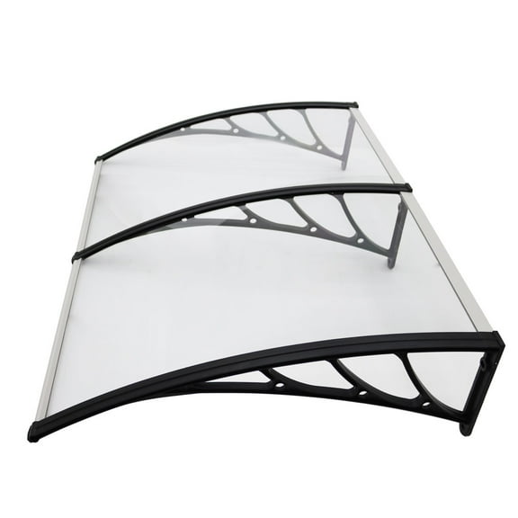 INTSUPERMAI Outdoor Gazebo Canopy Shelter Window Balcony Polycarbonate Door Awning Clear