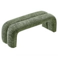 thumbnail image 4 of Accent Chair Bench Ottoman, Green, Fabric, Living Kitchen Cafe Bistro Hospitality Restaurant, Modern Contemporary HB36693, 4 of 9