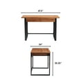 thumbnail image 2 of Serta Leighton Writing Desk Wood and Black Metal, 2 of 8