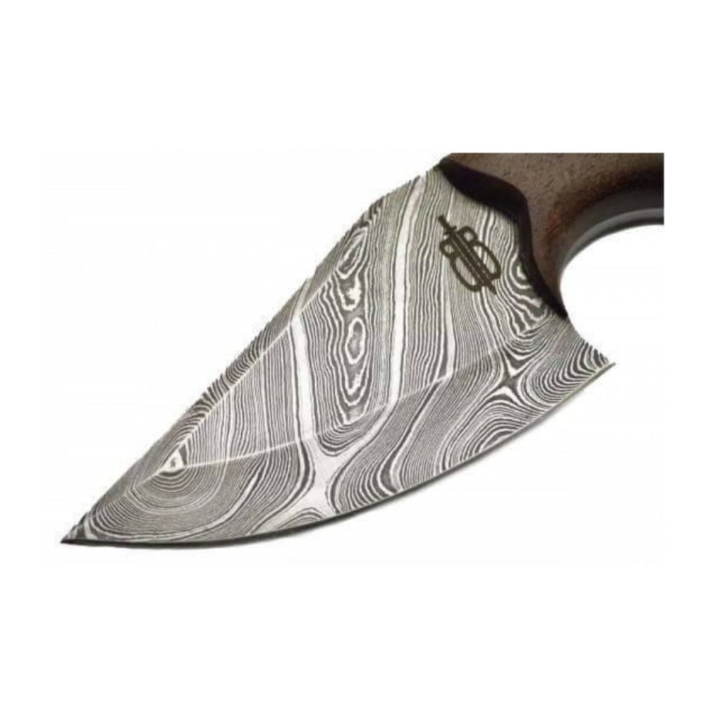 BNB Knives Wild Skinner with Damascus Steel Blade and Survival Multi-Tool Paracord Bracelet