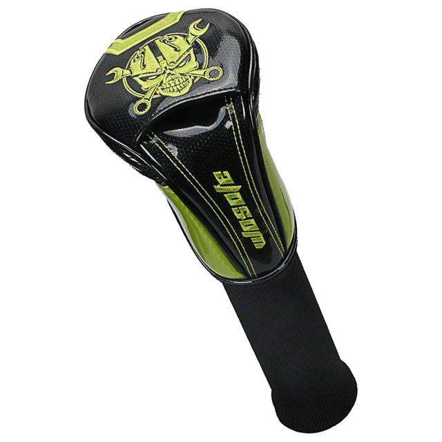 fastboy Housse de Tête Durable pour Chauffeur de Golf en Cuir PU Protection de Tête Club Vert UT No.1 37CM 1Set