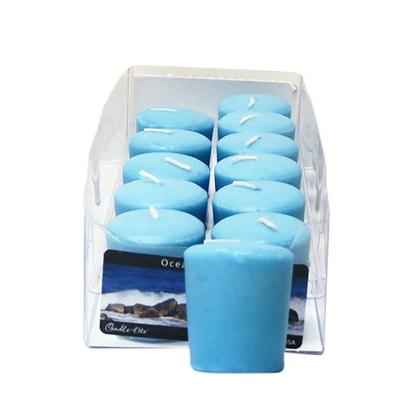 Candle-Lite Haut Votive Candle- Brouillard Bleu Océan (12pcs Bougie ) 218980