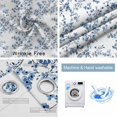 thumbnail image 4 of Navy Blue Spring Floral Blackout Curtains for Bedroom/Living Room, Thermal Insulated Kitchen Curtains, Elegant Pastoral Flowers Grommet Darkening Window Treatment Drapes 42"x63"x2, 4 of 8