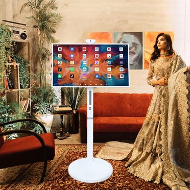 PAAFNN 32inch Wireless Smart Touch Screen 1080p Monitor Android Portable for Indoor Party Wedding